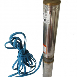 Насос для скважины глубинный центробежный Euroaqua 90QJD112-0,55 0.55 кВт, H-55м, Q-3,6м3/ч +пульт